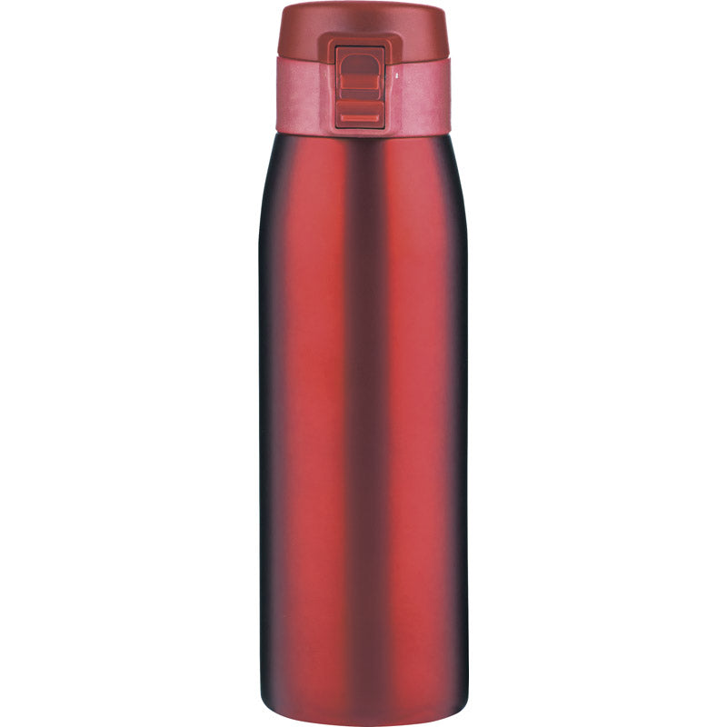 真空二重ワンタッチボトル500mL 赤 SR-59R 【単品】