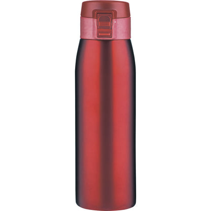 真空二重ワンタッチボトル500mL 赤 SR-59R 【単品】
