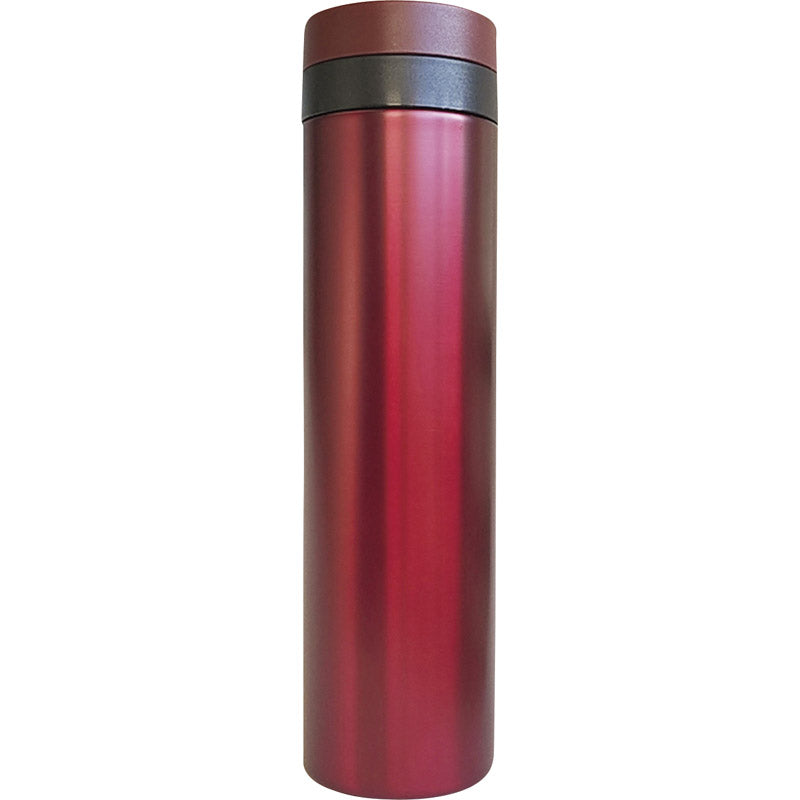 真空二重断熱構造マグボトル600mL レッド F-2718 【単品】