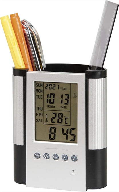 多機能クロックペン立て付 SC-1714 【単品】