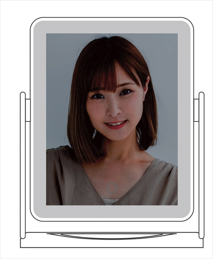卓上LEDライトアップミラー（電池式） 30820 【単品】