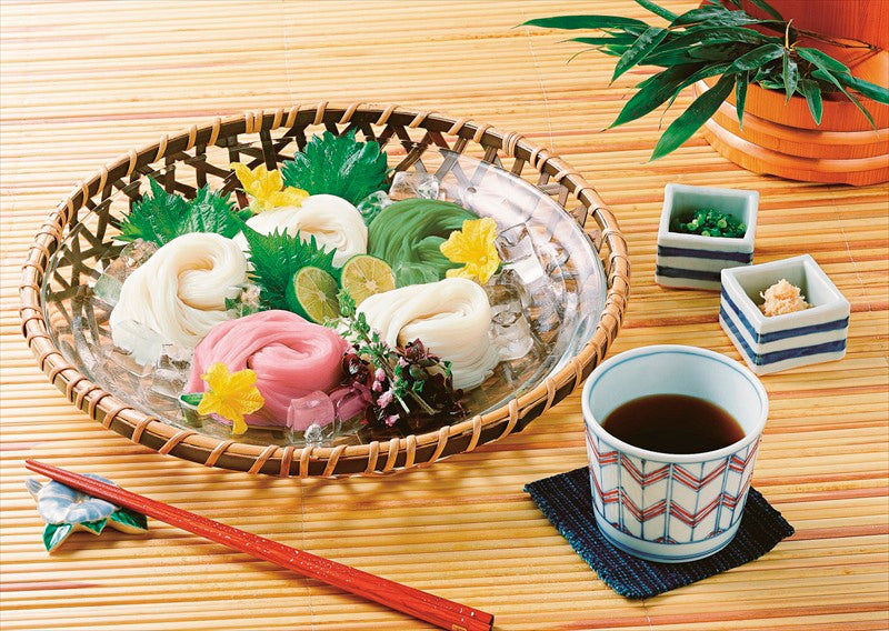 池利 三色三輪素麺 小箱（レシピ付） Q-S 【単品】