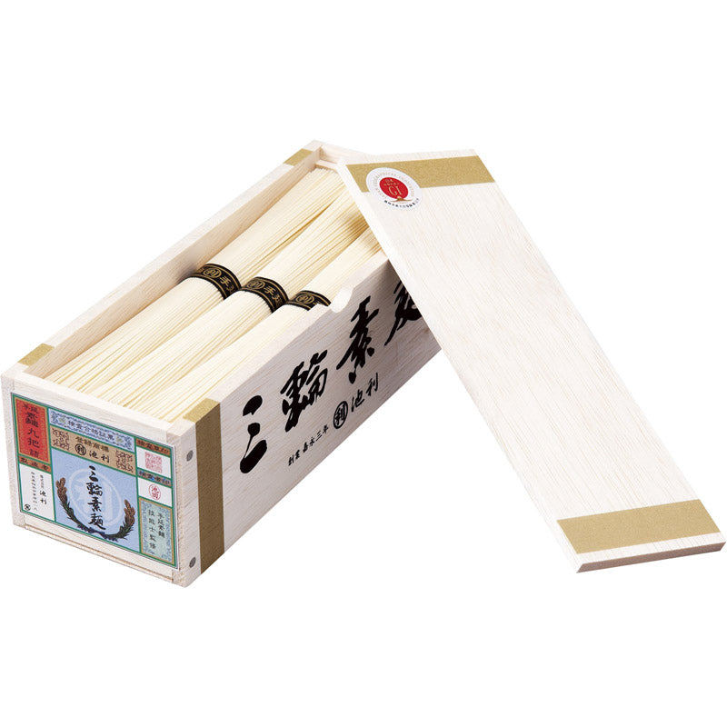池利 三輪素麺 ミニ木箱 P-9 【単品】