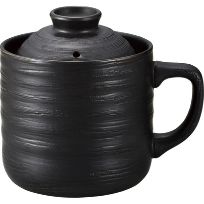 電子レンジ専用炊飯陶器 楽炊御膳 黒 T-01B 【単品】