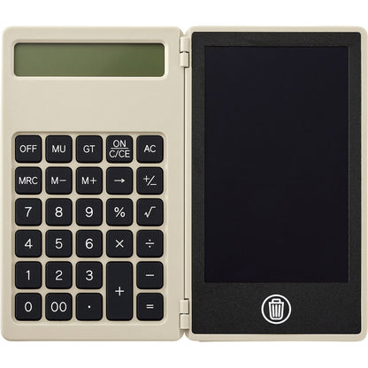 電卓付き電子メモ（4．4インチ） グレージュ 0057-3 【単品】