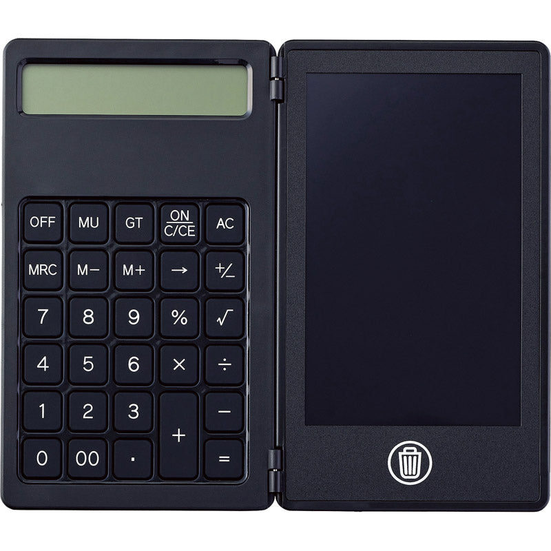 電卓付き電子メモ（4．4インチ） ブラック 0057-1 【単品】