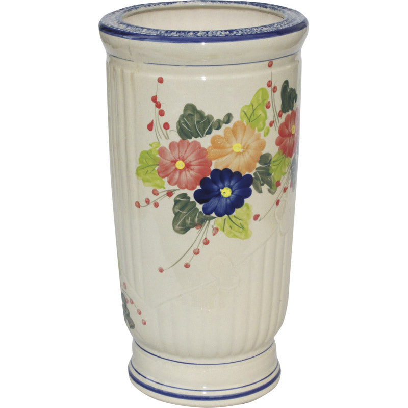 陶器傘立て 花柄マルチカラー U-50SB 【単品】