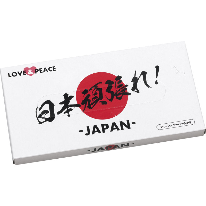日本頑張れ！ BOXティッシュ30W 【単品】