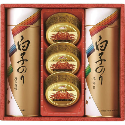 白子のり のりとカニ缶詰合せ SN-400 【単品】