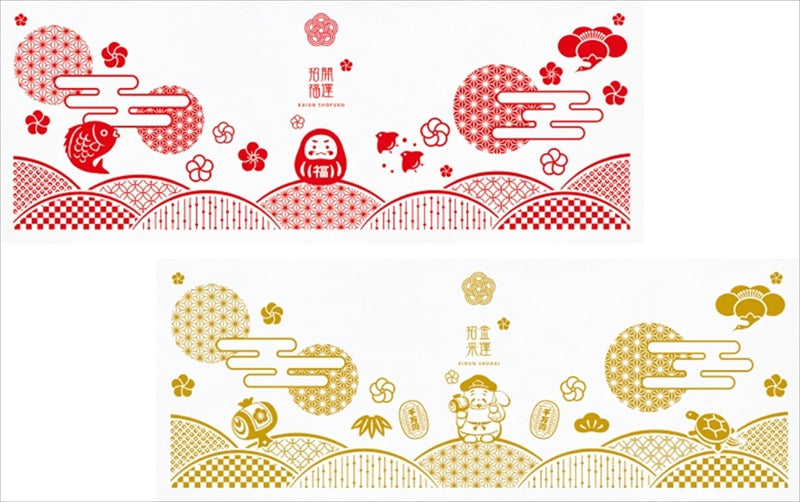 福づくし手ぬぐい 色／指定不可 81-258-081-259 【単品】