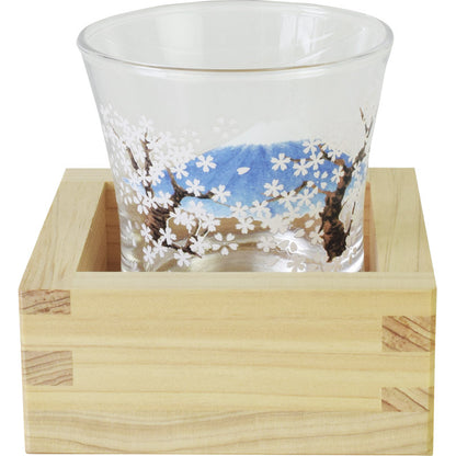 冷感枡酒グラス 富士桜 AM-SYO-13 【単品】