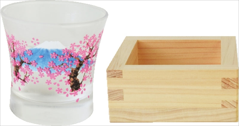 冷感枡酒グラス 富士桜 AM-SYO-13 【単品】