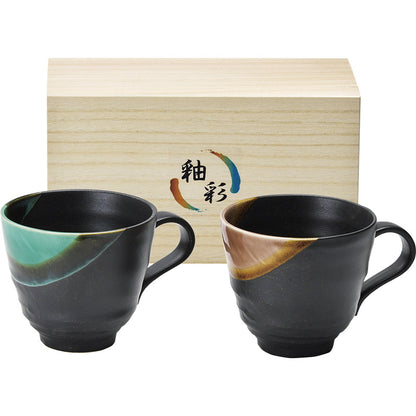 釉彩 マグペア 木箱入 YYS-3003A 【単品】