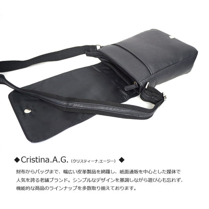 牛革 クロコダイルフラップ 仕様ショルダーバッグ　LM-0530　ビジネスバッグ ブラック