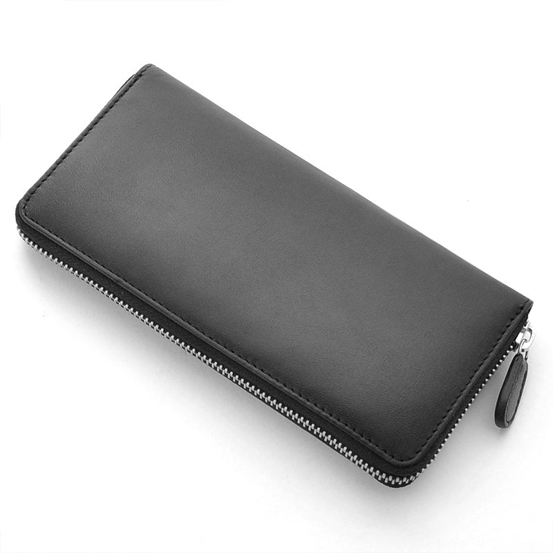 BEAMZSQUARE　INDIAゴートレザーラウンドファスナー長財布　BS-80318BK