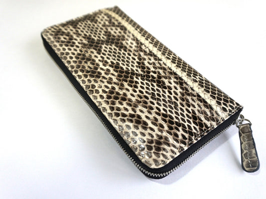 【金運財布】蛇革ラウンドファスナー長財布　BZE-810
