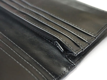 【金運財布】ブラックパイソン紳士長財布　ST-002BK