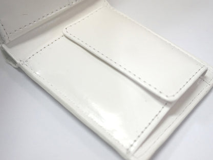 【金運財布】ホワイトパイソン紳士二つ折り財布　No.46895c-WH