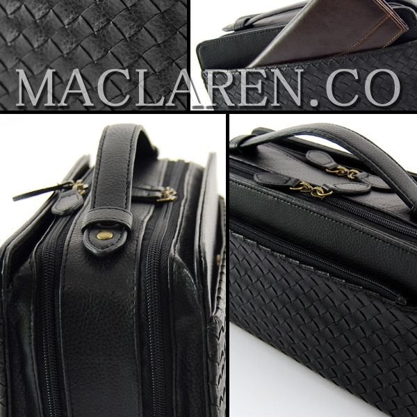 【MACLAREN.co】編み込みメッシュボックスタイプセカンドバッグ■AN-2046■