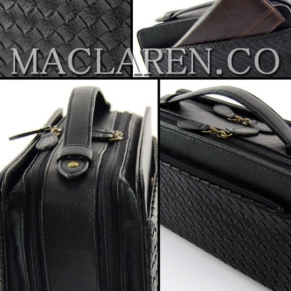 【MACLAREN.co】編み込みメッシュボックスタイプセカンドバッグ■AN-2046■