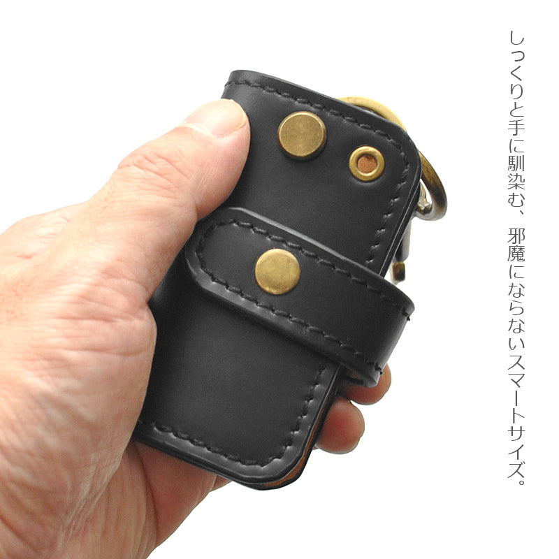 【CAMEROT】馬革×バッファローレザースマートキーケース■3063-1■ホースレザーリモコンキーケース