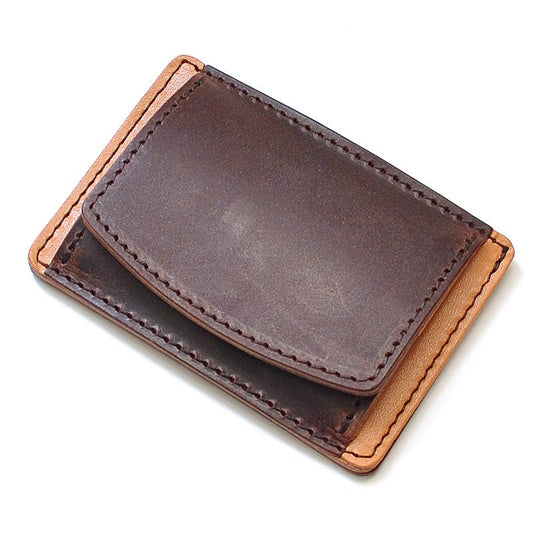【日本国産財布】ブライドルレザー×栃木レザーコインケース ■BT-09■カード＆小銭入れ　 ワイン×1個