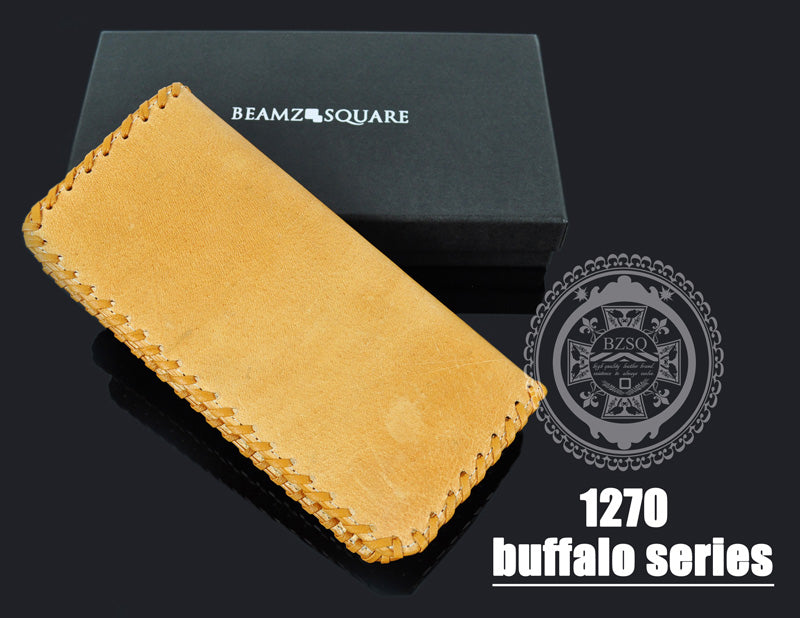 BEAMZSQUARE　オールバッファローレザー（水牛革）長財布　BS-1270 1個
