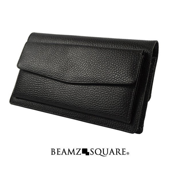 BEAMZSQUARE　牛革サフィアーノレザーウォレットバッグ　BS-1772 1個