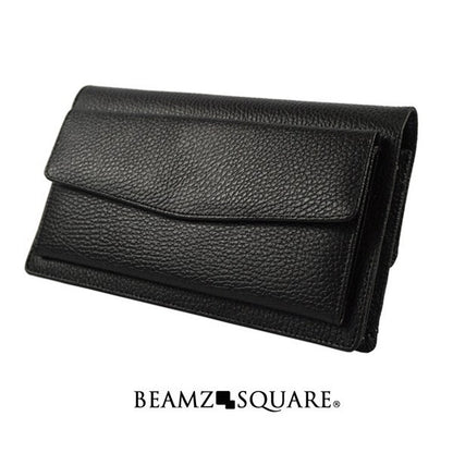 BEAMZSQUARE　牛革サフィアーノレザーウォレットバッグ　BS-1772 1個