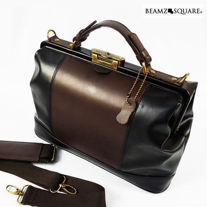BEAMZSQUARE　牛革スモールダレスバッグ　BS-2441BK/DBR 1個