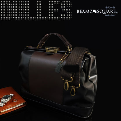 BEAMZSQUARE　牛革スモールダレスバッグ　BS-2441BK/DBR 1個