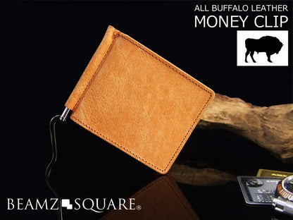 BEAMZSQUARE　オールバッファローレザーマネークリップBZSQ-430BUF 1個