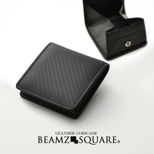 BEAMZSQUARE　カーボンレザーコインケース　BZSQ-25010BK 1個