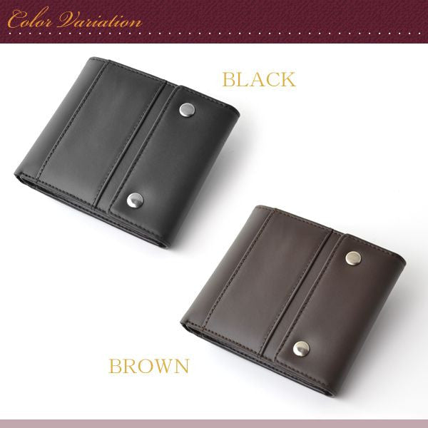 Decoroso　ヴィンテージ調牛革短財布　CL-1664　 ブラウン　1個