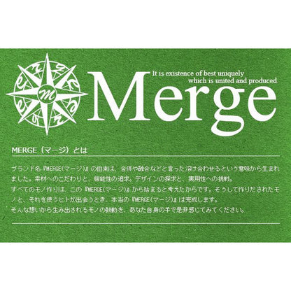 【Merge】マージ馬革×牛革ラウンドファスナー長財布MG-1716BK　ブラック ブラック　1個