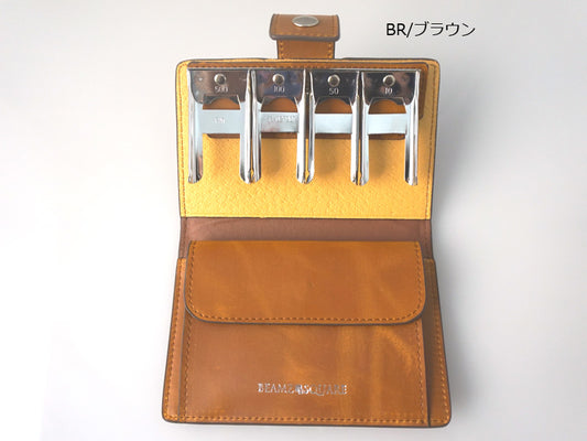 BEAMZSQUARE　ヴィンテージレザーコインキャッチャーウォレット　BZSQ-197 ブラウン　1個