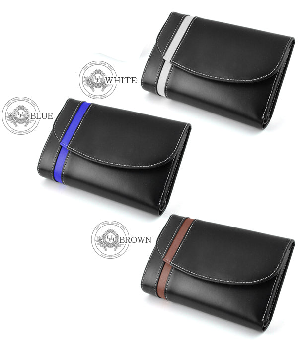 united HOMME　馬革三つ折り財布（アシンメトリーライン別注カラー）　 ブラウン　1個