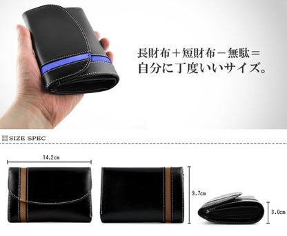 united HOMME　馬革三つ折り財布（アシンメトリーライン別注カラー）　 ホワイト　1個