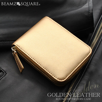 BEAMZSQUARE　オールゴールデンカラー牛革コインケース　BS-15315 1個