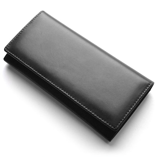 BEAMZSQUARE　銀面牛革オイルドレザーメンズ長財布　BS-1904　 ブラックカラー1個