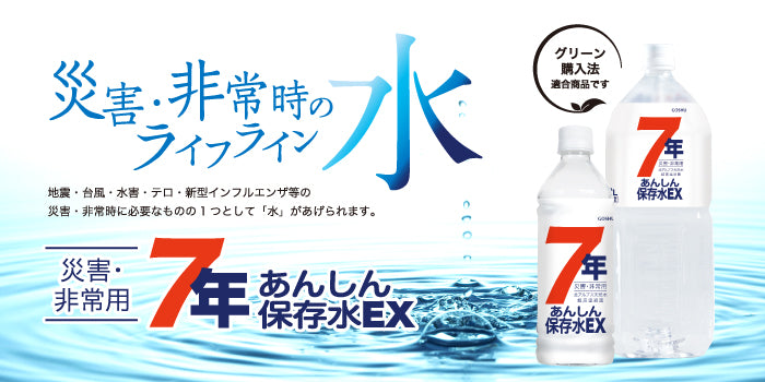 【24点セット】 （7年保存）あんしん保存水EX 500mL 日本製 sangost