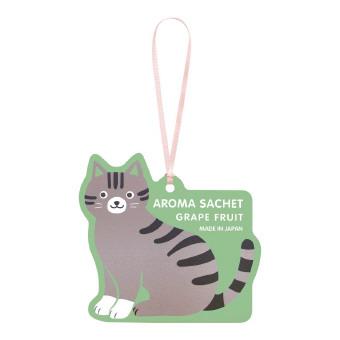 【6点セット】 アロマサシェ サバトラ(グレープフルーツの香り) 日本製 sangoaroma