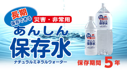【24点セット】 あんしん保存水 500mL 日本製 sangost