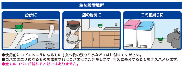 【6点セット】 コバエトルポン 2個入 日本製 sangost コバエトルポン 2個入