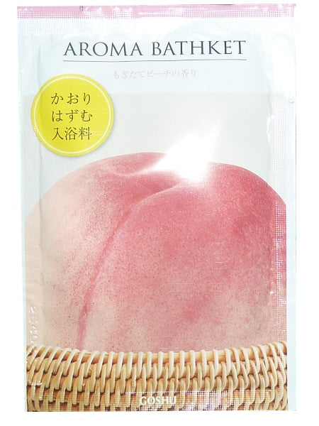 【10点セット】 入浴剤 アロマバスケット・ピーチ 日本製 sangobath もぎたてピーチの香り