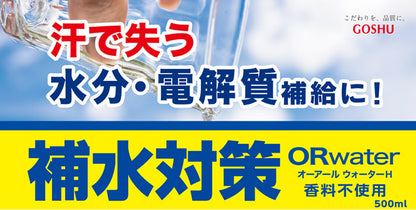 【24点セット】 補水対策 オーアールウォーターH 500ml 五洲薬品 日本製 sangost