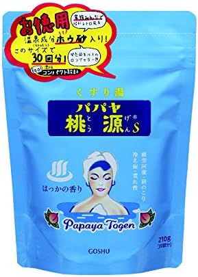 【24点セット】 薬用入浴剤 パパヤ桃源S 210g スタンディングパウチ はっかの香り 日本製