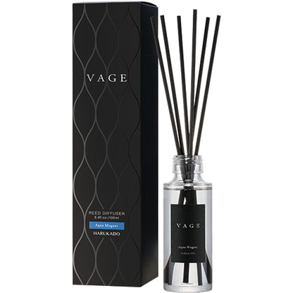 【3点セット】 芳香剤（リードディフューザー） VAGE・バーグ100 アクアミュゲ（透明感があるフローラルの香り）100ml /日本製 sangoaroma