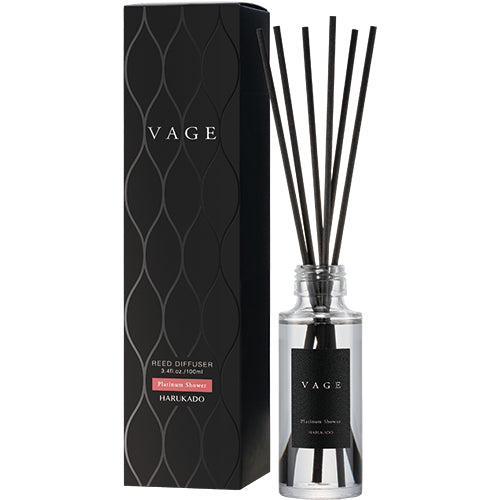 【3点セット】 芳香剤（リードディフューザー） VAGE・バーグ100 プラチナシャワー (優しいフローラルムスクの香り) 100ml 日本製 sangoaroma